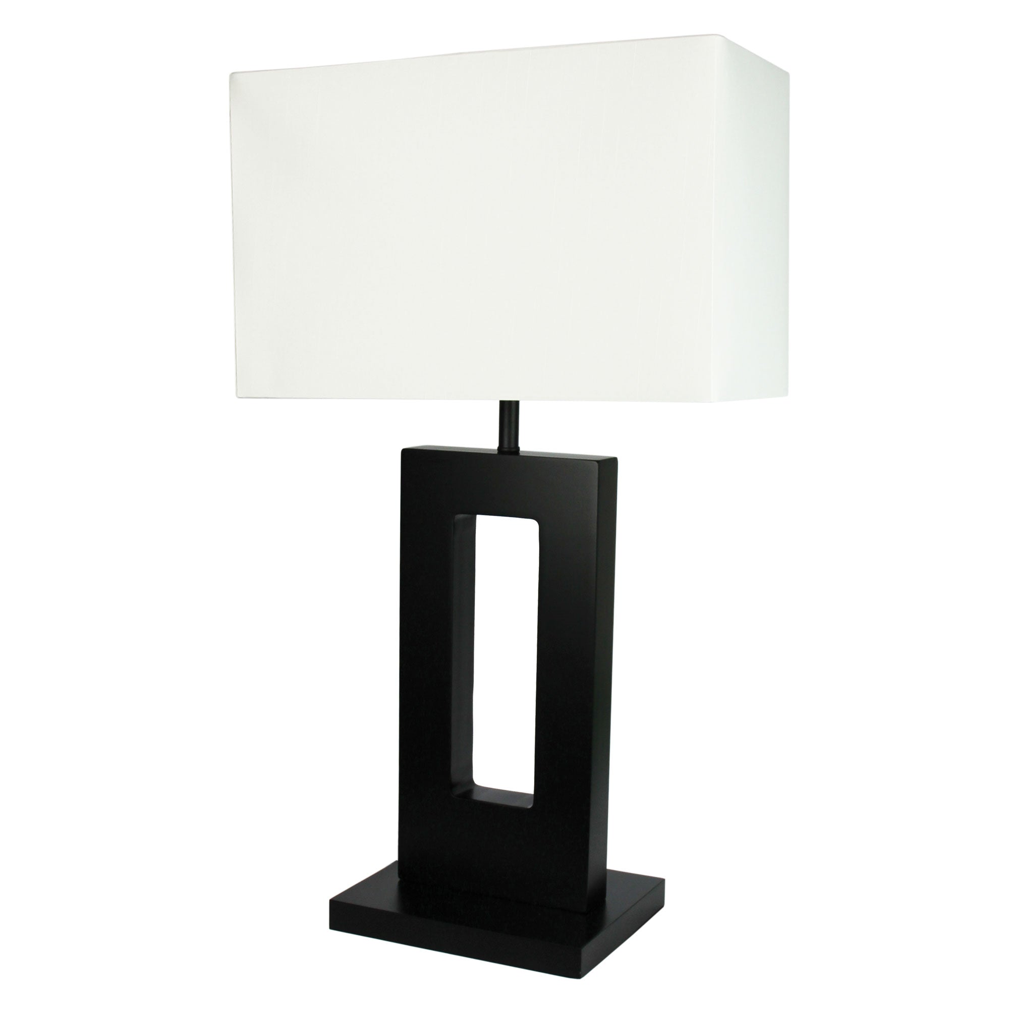 Habitat Table Lamp Base Only Dark Stain New
